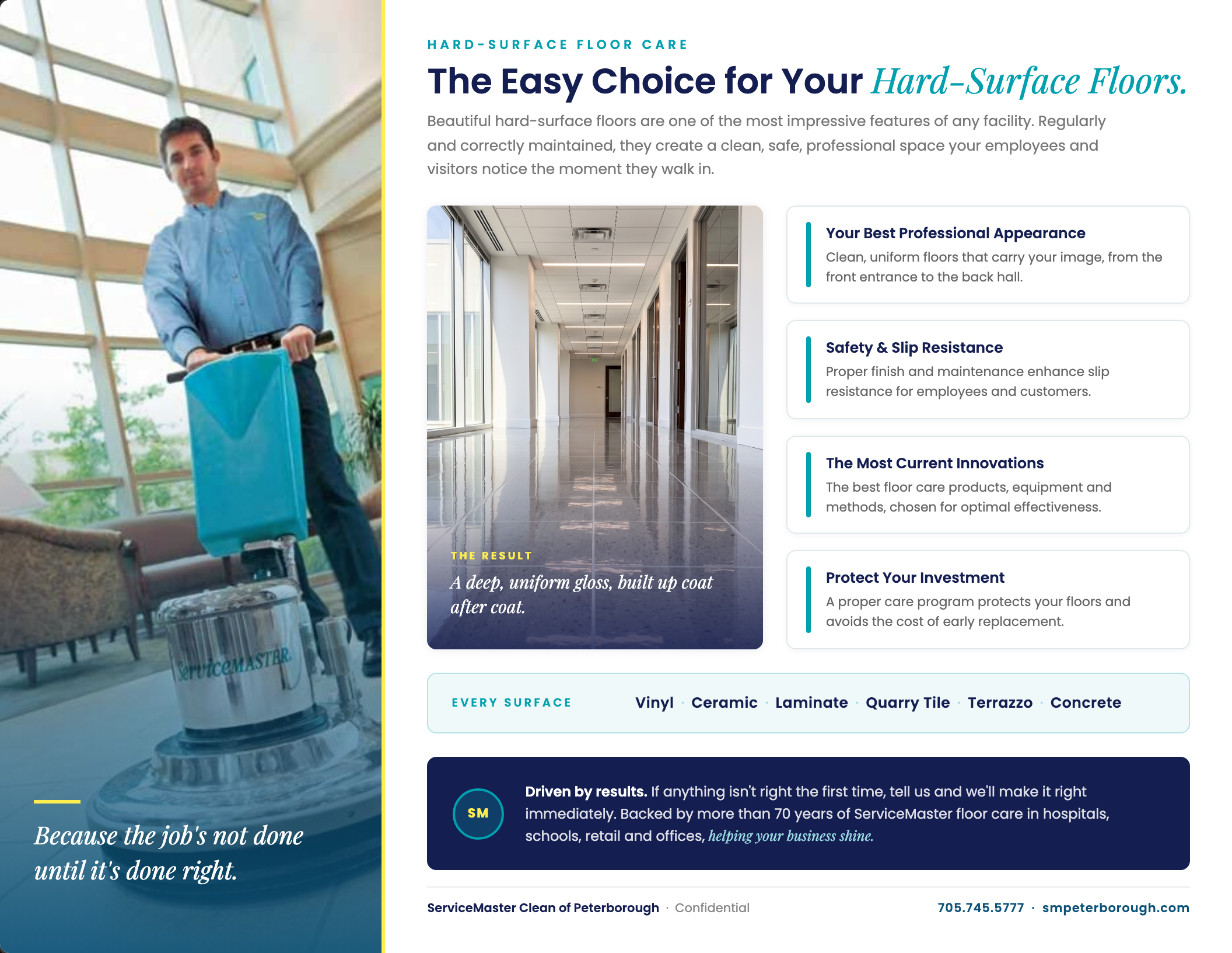 Hard surface floor care page